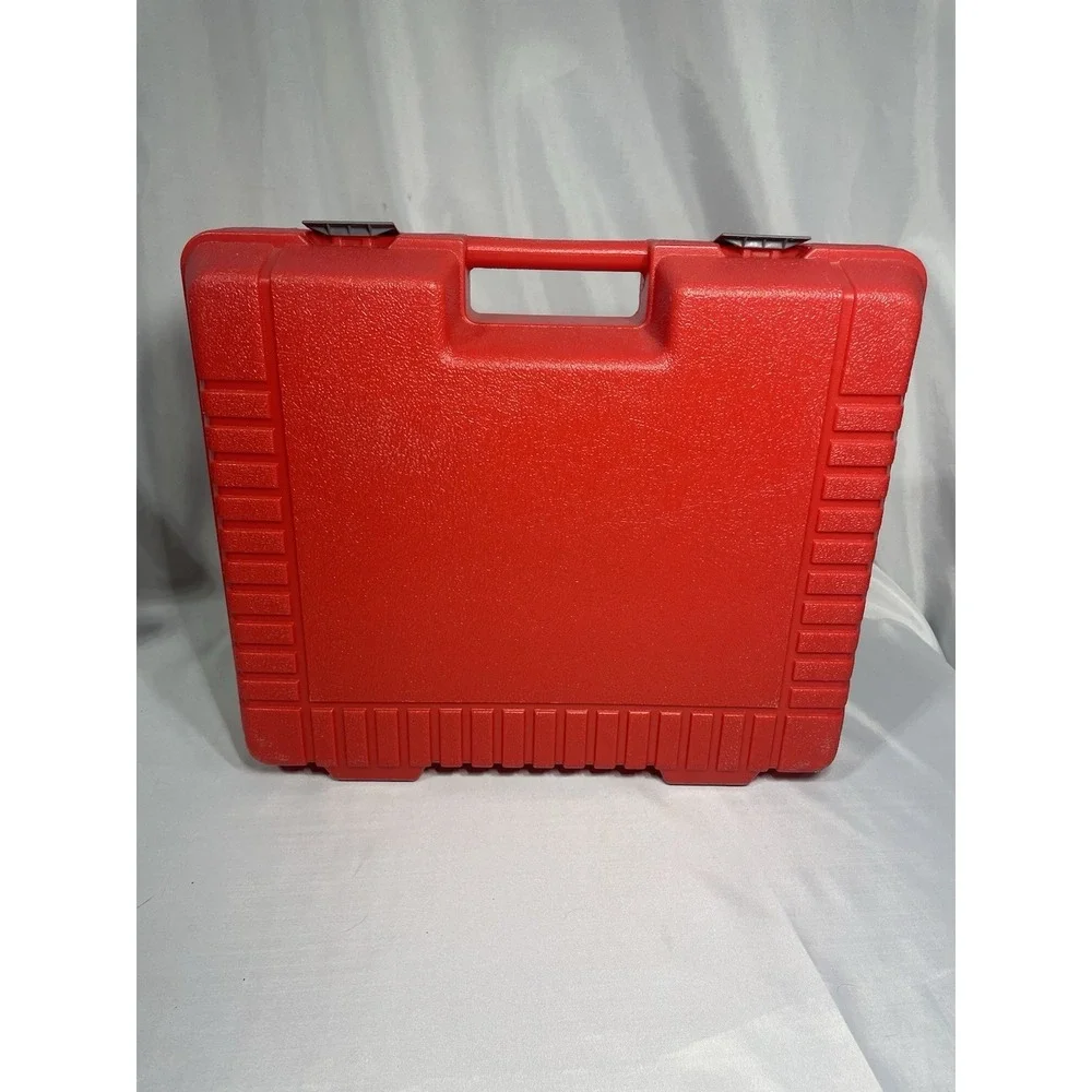 LEGO 1985 Vintage Red Plastic Storage Suitcase Carry Case 12" x 15"  Made in USA - Picture 2 of 13